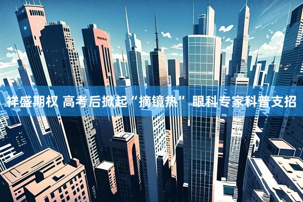祥盛期权 高考后掀起“摘镜热” 眼科专家科普支招