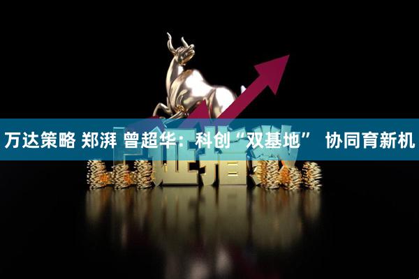 万达策略 郑湃 曾超华：科创“双基地”  协同育新机